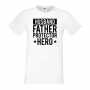 Мъжка тениска Husband Daddy Protector Hero Баща, Дядо,Празник,Татко,Изненада,Повод,Рожден ден, Имен , снимка 4