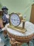 Рядък антикварен колекционерски немски настолен часовник Schatz , снимка 5