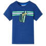 Детска тениска, тъмносин меланж, 116(SKU:12486, снимка 1 - Детски тениски и потници - 44878111