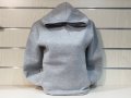 Нов дамски суичър с качулка и джобчета в цвят сив меланж, снимка 7