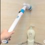 Безжична електрическа почистваща машина за баня тоалетна 360/ /абс нова /зарядно приставки в кутия, снимка 14