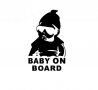 Стикер Бебе в колата / Baby on Board - Черен