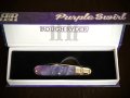 Компактен сгъваем джобен нож RR Purple Swirl Small Barlow. (RR2153), снимка 5