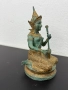 Бронзова фигура на богиня - Сарасвати. №7424, снимка 4