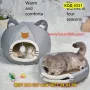 Кръгла пухкава къщичка за котка - КОД 4331, снимка 1