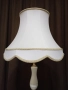 Много голяма старинна порцеланова лампа с красив абажур, снимка 4