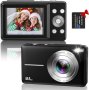 Нова FHD 1080P 44MP Компактна Дигитална Камера Фотоапарат, снимка 1 - Фотоапарати - 43104061