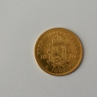 Златна монета 10 лева 1894 голяма буза, снимка 2 - Нумизматика и бонистика - 37893363