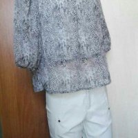 Нежна ефирна блуза/топ в черно и бяло🍀👚S,M,L🍀👚 арт.406, снимка 4 - Корсети, бюстиета, топове - 28214042