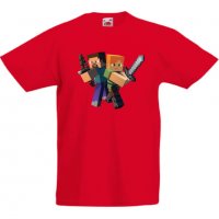 Детска тениска майнкрафт Minecraft 6, снимка 2 - Детски тениски и потници - 32697331