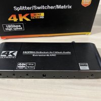 4K@60Hz HDMI ARC 2.0b  HDCP 2.2 Extractor / Splitter / Switch / Matrix, снимка 2 - Други - 43491039