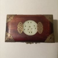 Топ Уникат-Много красива ретро старинна колекционерска кутия -ковчеже за бижута от абанос., снимка 4 - Антикварни и старинни предмети - 43676642