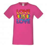 Мъжка тениска Love Is Love 2 multicolor Прайд,Празник.Повод,Изненада, снимка 10 - Тениски - 37103173