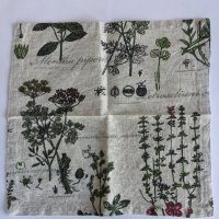 Декоративна кърпа Ботаника, снимка 4 - Други - 38114435
