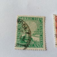 Пощенска марка 3бр - Германия райх 1925, снимка 2 - Филателия - 40020746