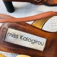 🇮🇹 Изключително удобни скъпи сандали MISS KALOGIROU, снимка 4 - Дамски елегантни обувки - 26382438