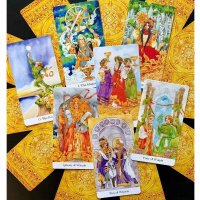 Tarot of Golden Wheel - карти Таро, снимка 6 - Други игри - 37369411