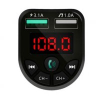 Авто трансмитер FM с LED дисплей MP3 Плейър модулатор с Bluetooth 5.0 FM Handsfree Micro SD Автомоби, снимка 10 - Аксесоари и консумативи - 37777890