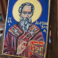 Икона на свети Александър, снимка 3 - Икони - 37731560