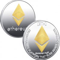 Етериум монета / Ethereum Coin ( ETH ) - Yellow, снимка 4 - Нумизматика и бонистика - 39061905