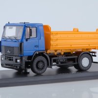 МАЗ-5550 самосвал 2008 - мащаб 1:43 на SSM моделът е нов в PCV дисплей-кейс, снимка 1 - Колекции - 43656401