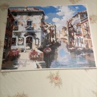 Уникална,много красива картина,Венеция Живопис Италия., снимка 1 - Картини - 43677179