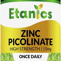 Таблетки Цинк - Etanics Zinc Picolinate, снимка 4 - Хранителни добавки - 40804804