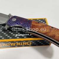 Масивен сгъваем нож browning DA142, снимка 4 - Ножове - 38417482