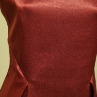 Елегантна червена рокля , снимка 3 - Рокли - 42979137