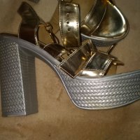 Дамски обувки  Cesare Paciotti  / цвят сребро и злато , снимка 13 - Дамски обувки на ток - 28989367