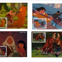 Чисти блокове Анимация Дисни Братът на мечката 2019 от Тонго, снимка 2 - Филателия - 37686274