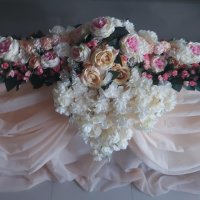  Украса за сватбена маса, украса за сватба, снимка 2 - Изкуствени цветя - 40197575