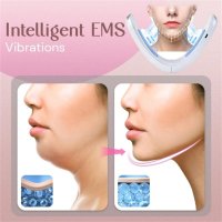 Уред за терапия на лице и двойна брадичка EMS V face beauty meter, снимка 4 - Масажори - 43936278