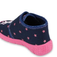 Befado Honey Бебешки пантофки за момиче, Тъмносини с еднорог, снимка 6 - Бебешки обувки - 43671204