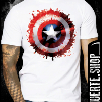 Тениска с щампа CAPTAIN AMERICA SHIELD, снимка 1 - Тениски - 36422931