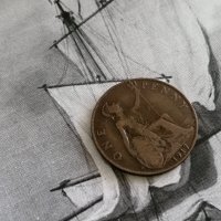 Монета - Великобритания - 1 пени | 1917г., снимка 1 - Нумизматика и бонистика - 28055584