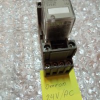 Реле OMRON 24V AC, снимка 1 - Резервни части за машини - 28424493