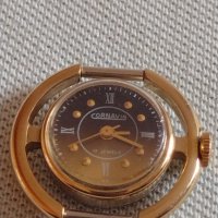 Стар механичен часовник CORNAVIN 17 JEWELS с позлатена рамка за КОЛЕКЦИЯ 41884, снимка 8 - Други ценни предмети - 43905427