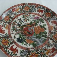 китайска порцеланова чиния ръчна изроботка, снимка 4 - Антикварни и старинни предмети - 26223816