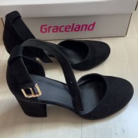 Дамски обувки от велур Graceland, снимка 2 - Дамски елегантни обувки - 39220388