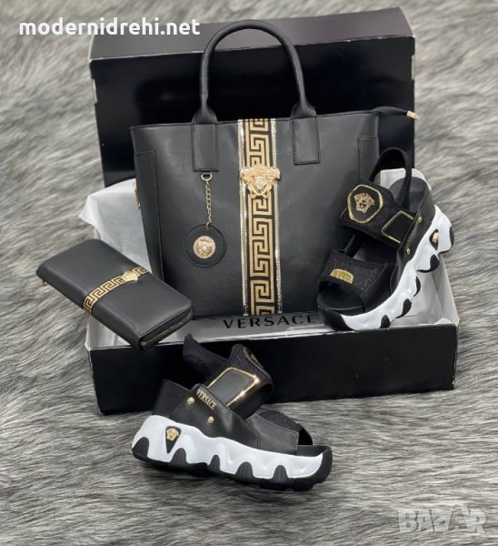 Дамска чанта портфейл и сандали Versace код 116, снимка 1