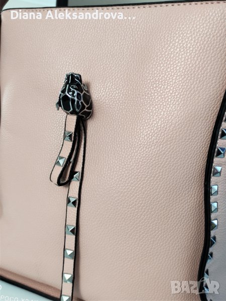 Лятна дамска чанта, голям размер, в пепелно розов цвят. 26лв., снимка 1