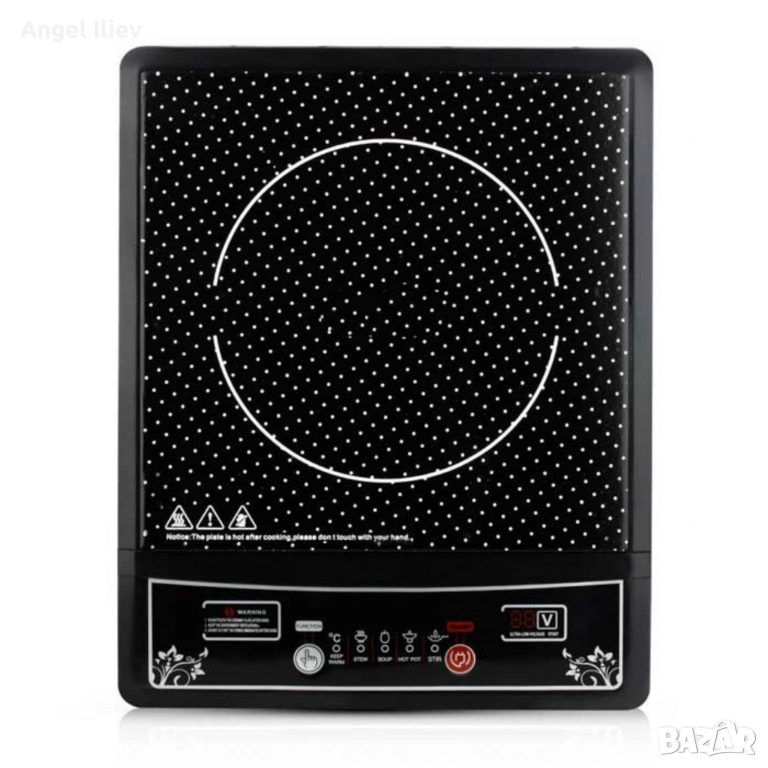 Единичен индукционен котлон Cheffinger CF IND200 2000W, снимка 1