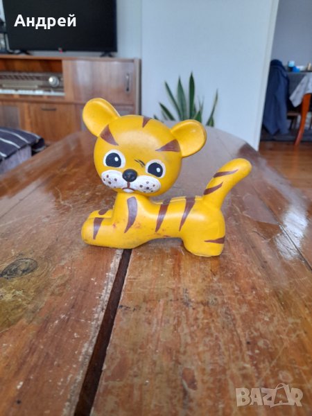 Стара гумена играчка Тигър, снимка 1