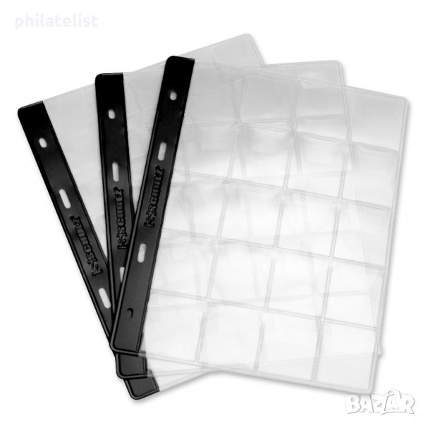  Шулц рез.листи за албум оп./ 10 л. / за 20 мон. до 35 мм, снимка 1