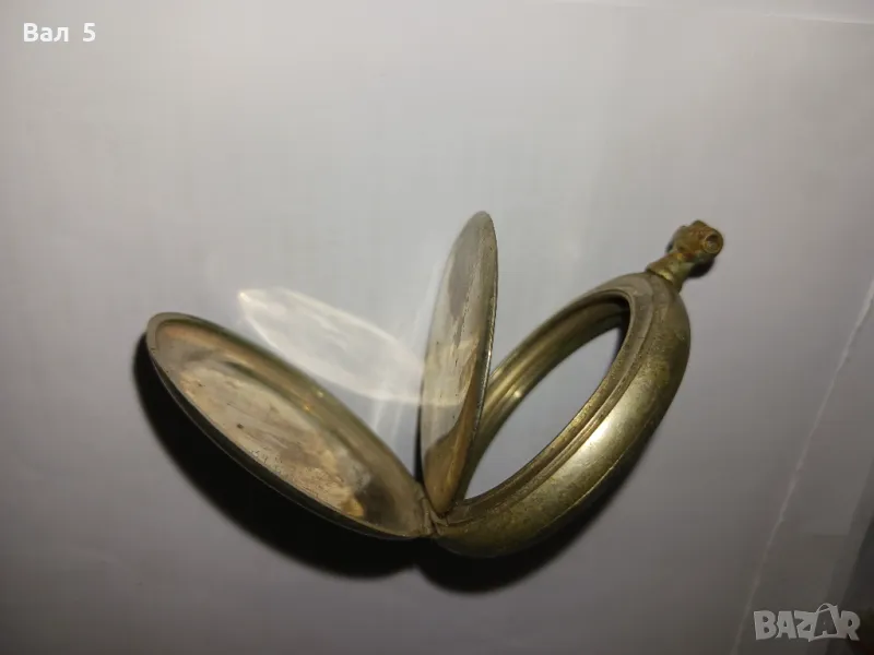 Корпус с капаци за стар джобен часовник, снимка 1