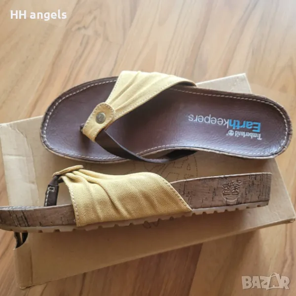 Timberland чисто нови чехли в кутия,естествена кожа, снимка 1