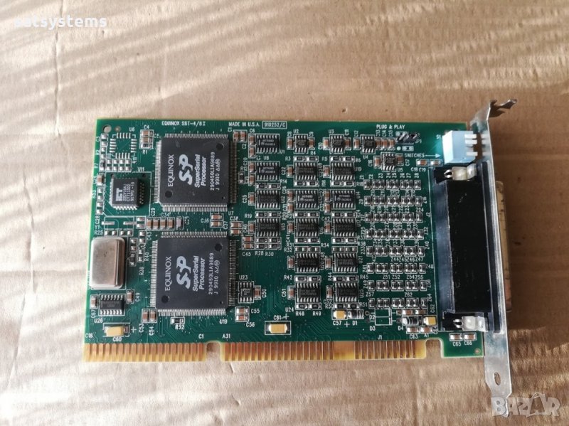 EQUINOX SST-4/8I 950252/B ISA Serial Controller Card 910252C, снимка 1