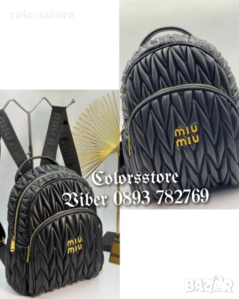 Дамска Черна раница MiuMiu/SG47f, снимка 1