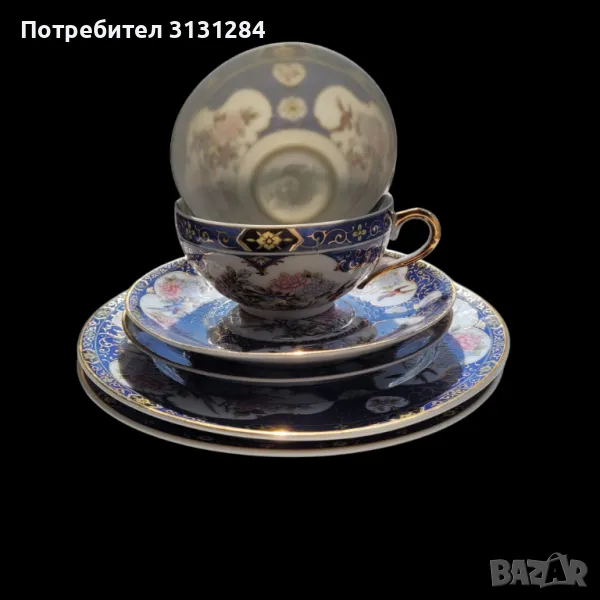 Сет за чай за двама Гейша литофания Япония, снимка 1